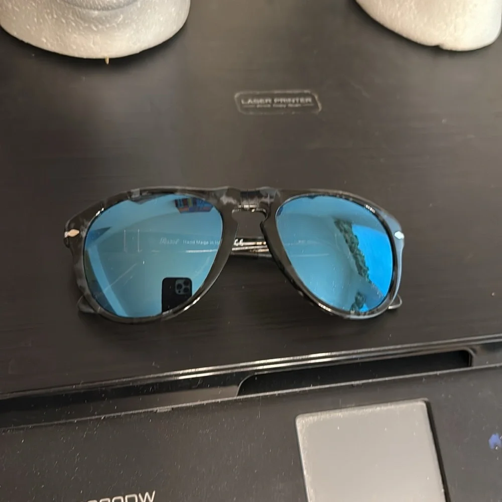 Persol 649 discontinured color blue mirror